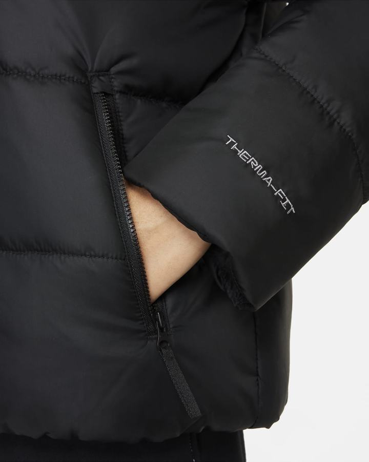 Chaquetas Nike Sportswear Therma-FIT Repel (Plus Size) Mujer Negras Blancas | FKWEJ-1608