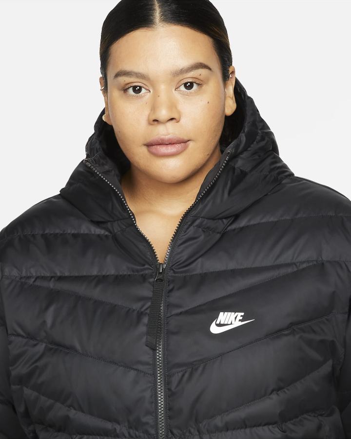 Chaquetas Nike Sportswear Therma-FIT Repel Windrunner Mujer Negras Blancas | MZBIR-9835