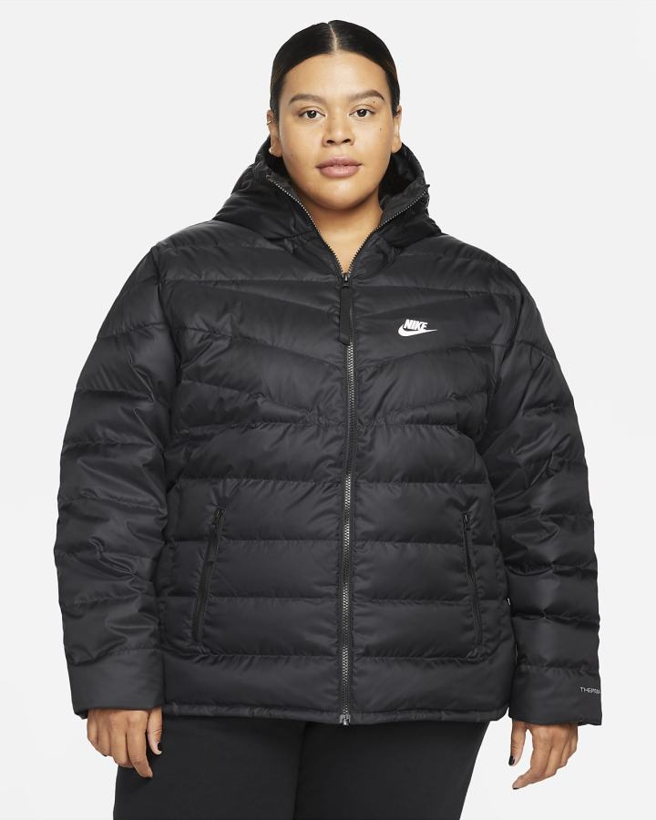 Chaquetas Nike Sportswear Therma-FIT Repel Windrunner Mujer Negras Blancas | MZBIR-9835