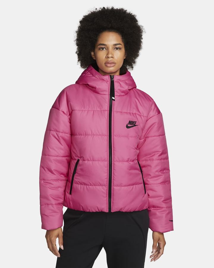 Chaquetas Nike Sportswear Therma-FIT Repel Synthetic-Fill Hooded Mujer Negras | QSIUM-7245