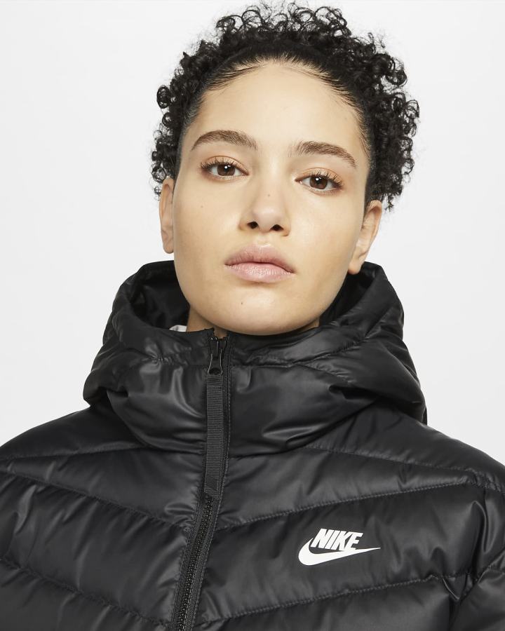 Chaquetas Nike Sportswear Therma-FIT Repel Windrunner Mujer Negras Blancas | SBICF-0238