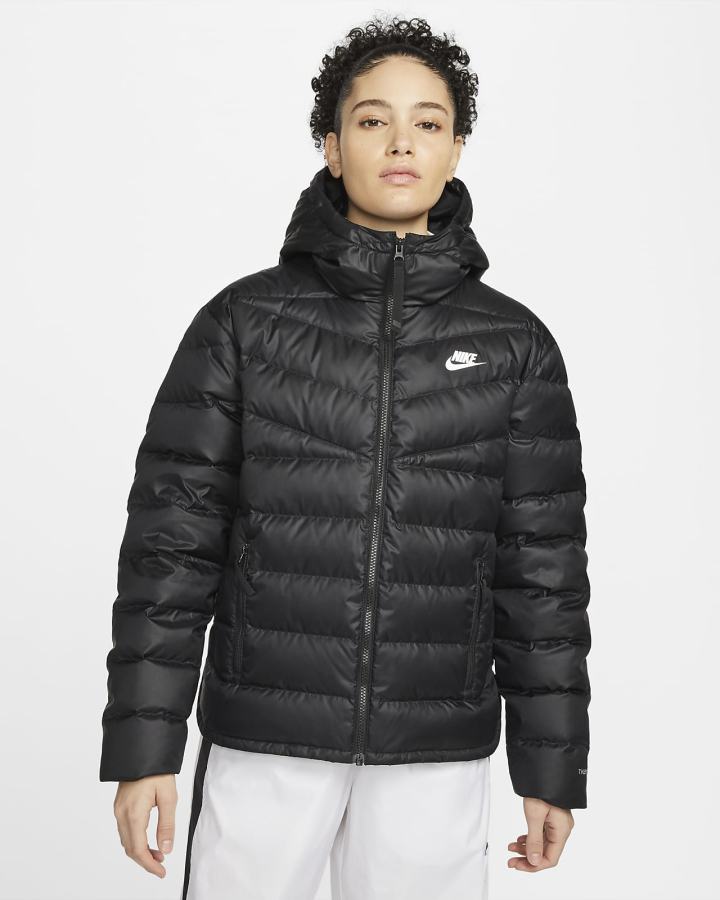 Chaquetas Nike Sportswear Therma-FIT Repel Windrunner Mujer Negras Blancas | SBICF-0238