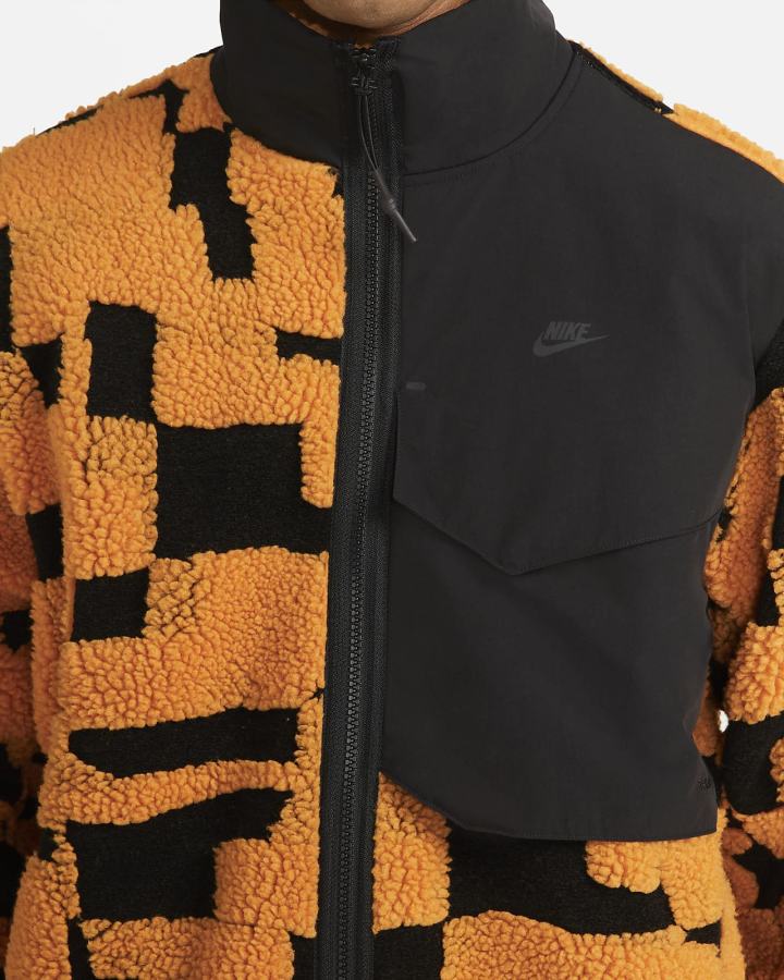 Chaquetas Nike Sportswear Therma-FIT Tech Pack Engineered Fleece Hombre Negras Amarillo Oscuro Negras | VLSKX-7632