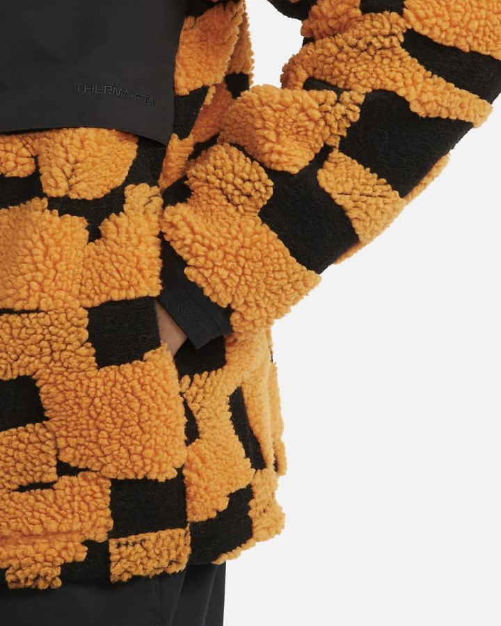 Chaquetas Nike Sportswear Therma-FIT Tech Pack Engineered Fleece Hombre Negras Amarillo Oscuro Negras | VLSKX-7632