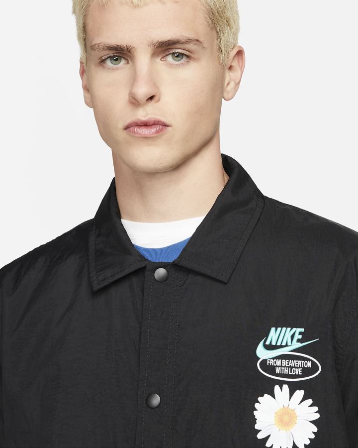Chaquetas Nike Sportswear Unlined Coaches Hombre Negras Turquesa | JPEKM-2785