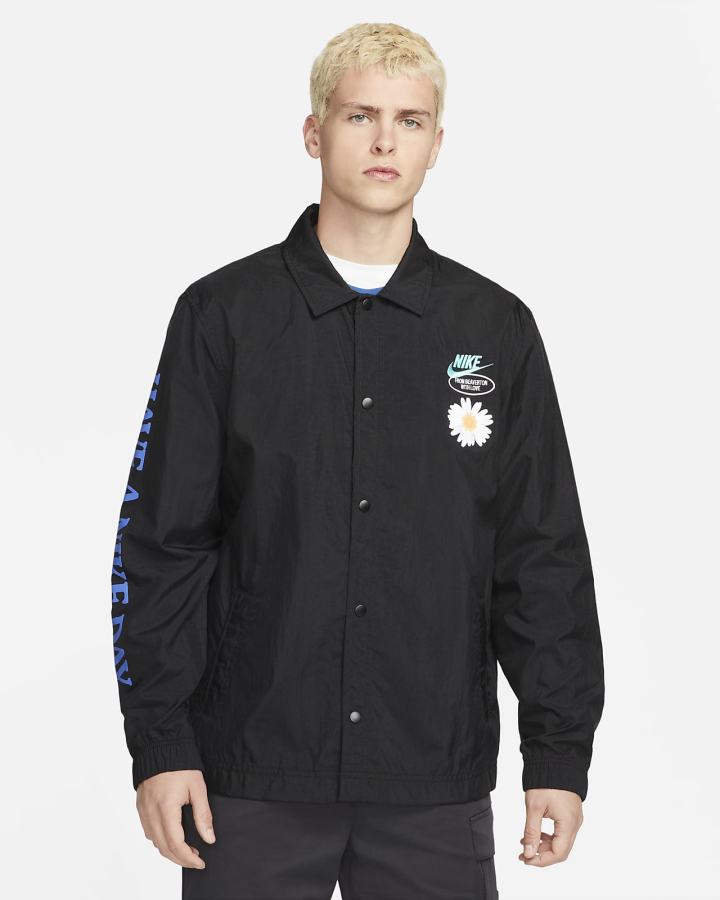 Chaquetas Nike Sportswear Unlined Coaches Hombre Negras Turquesa | JPEKM-2785