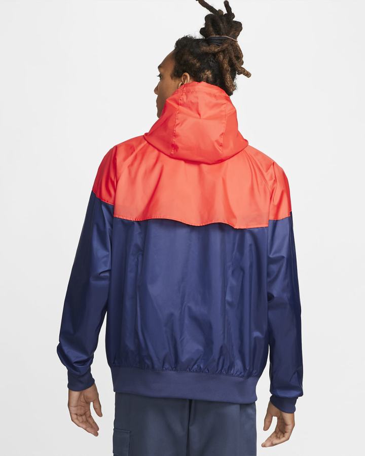 Chaquetas Nike Sportswear Windrunner Hooded Hombre Azul Marino Rojas Claro Azul Marino | CLRBD-4192