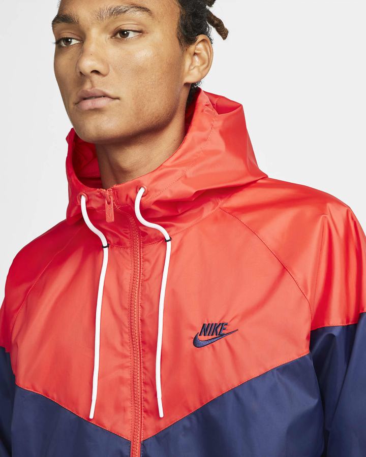 Chaquetas Nike Sportswear Windrunner Hooded Hombre Azul Marino Rojas Claro Azul Marino | CLRBD-4192