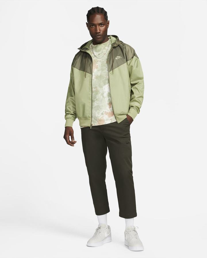 Chaquetas Nike Sportswear Windrunner Hooded Hombre Verde Oliva | DIQBY-5168