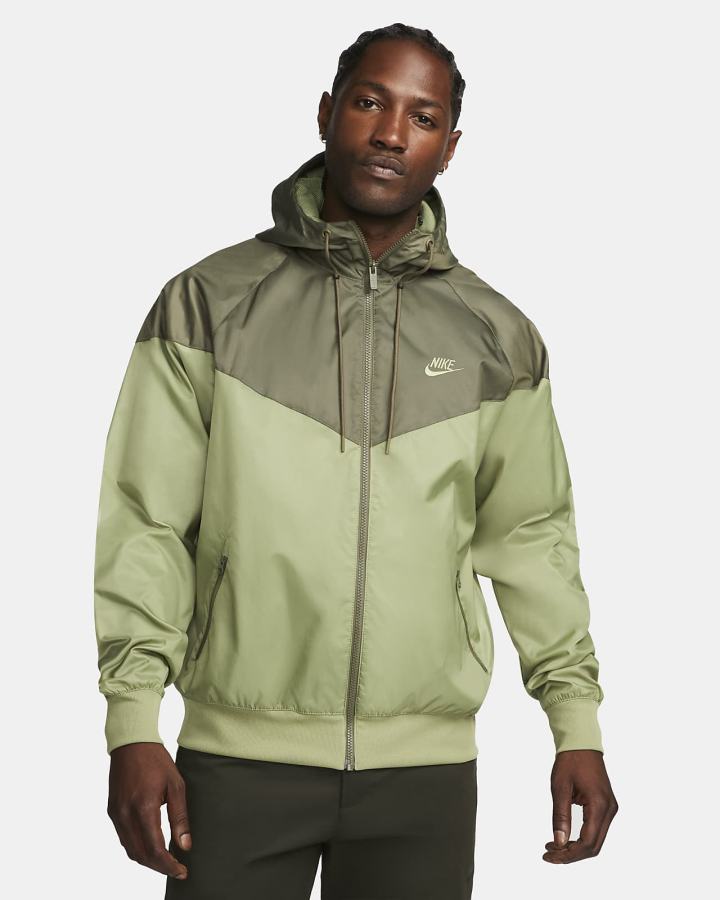 Chaquetas Nike Sportswear Windrunner Hooded Hombre Verde Oliva | DIQBY-5168