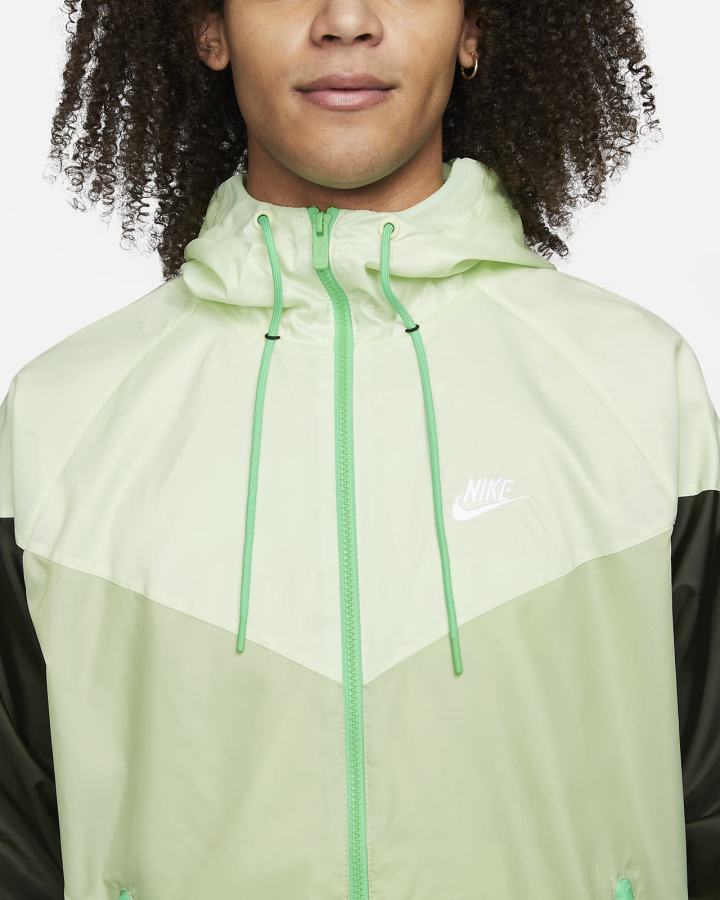 Chaquetas Nike Sportswear Windrunner Hooded Hombre Verde Claro Blancas | GEIOZ-9538