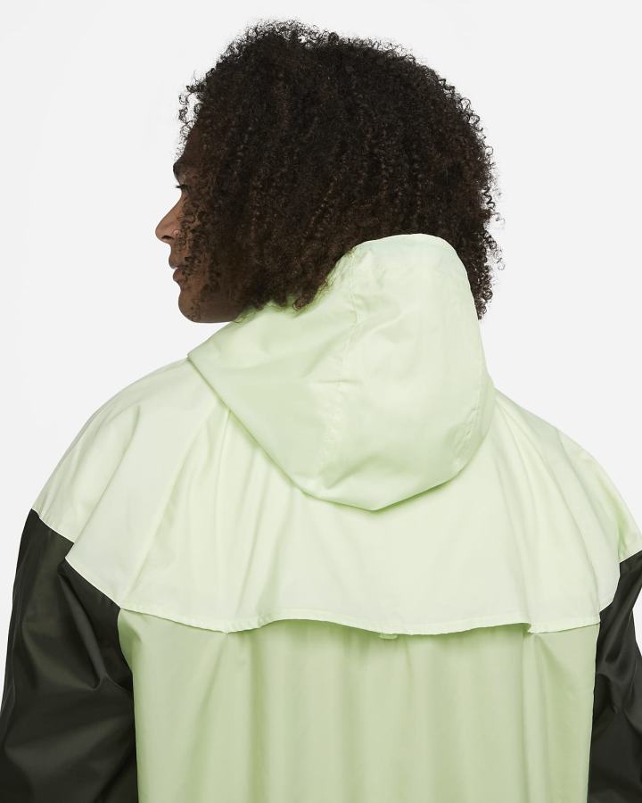 Chaquetas Nike Sportswear Windrunner Hooded Hombre Verde Claro Blancas | GEIOZ-9538