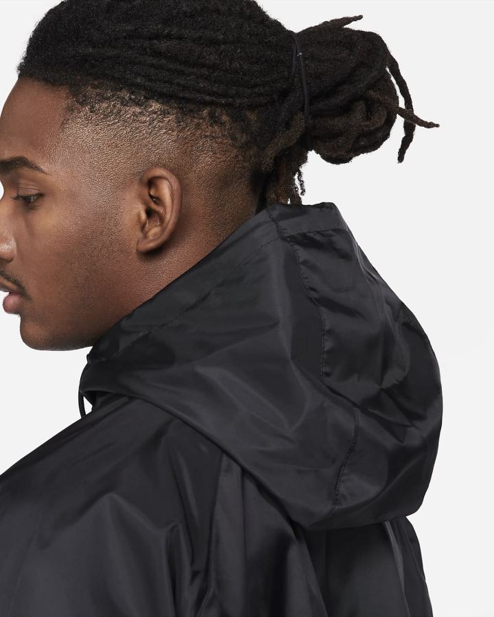 Chaquetas Nike Sportswear Windrunner Hooded Hombre Negras Blancas | LQFEZ-5013