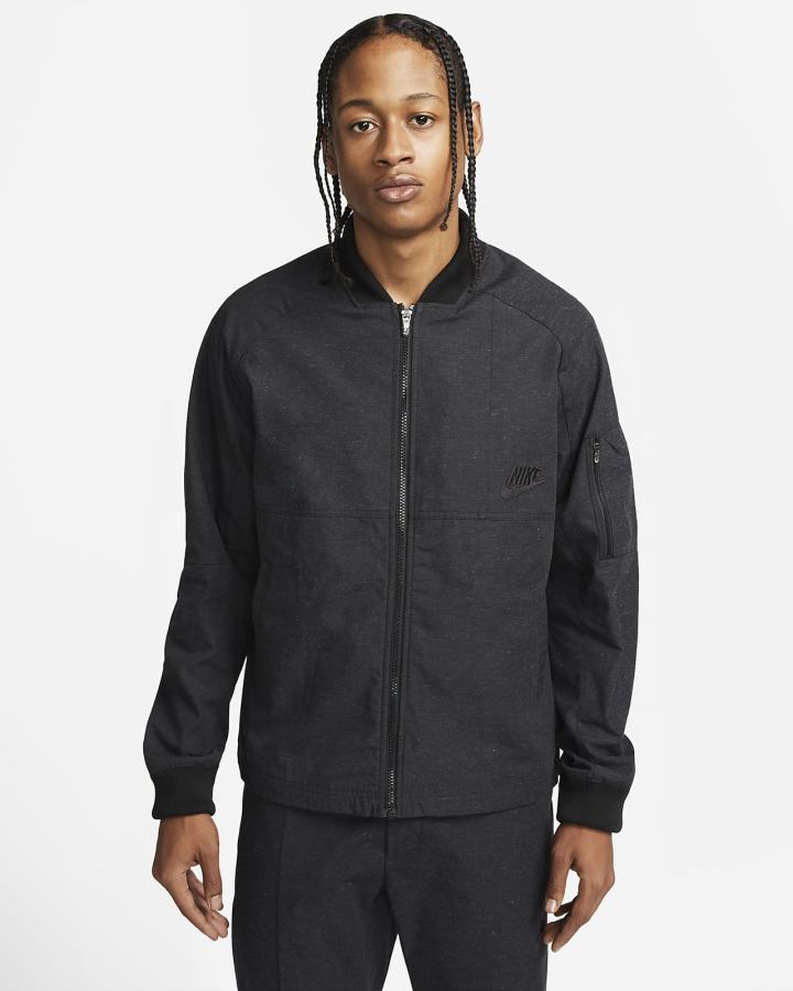 Chaquetas Nike Sportswear Woven Bomber Hombre Negras | GUZLD-0358