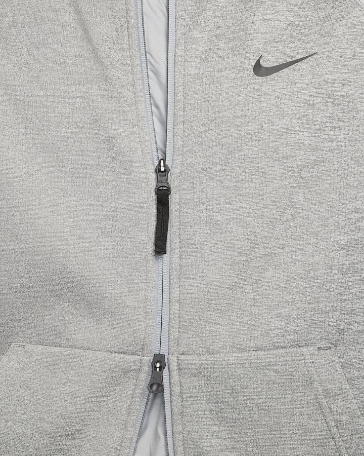 Chaquetas Nike Therma-FIT Training Full-Zip Bomber Hombre Gris Oscuro Negras | XGLFI-1780