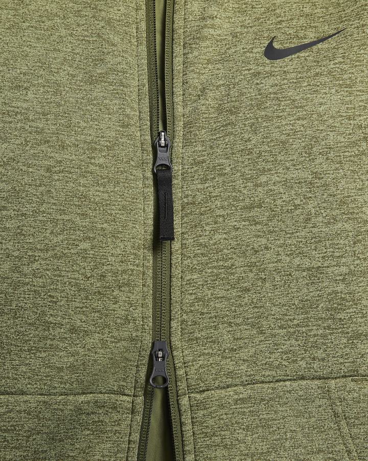 Chaquetas Nike Therma-FIT Training Full-Zip Bomber Hombre Verde Negras | ZKROD-1690