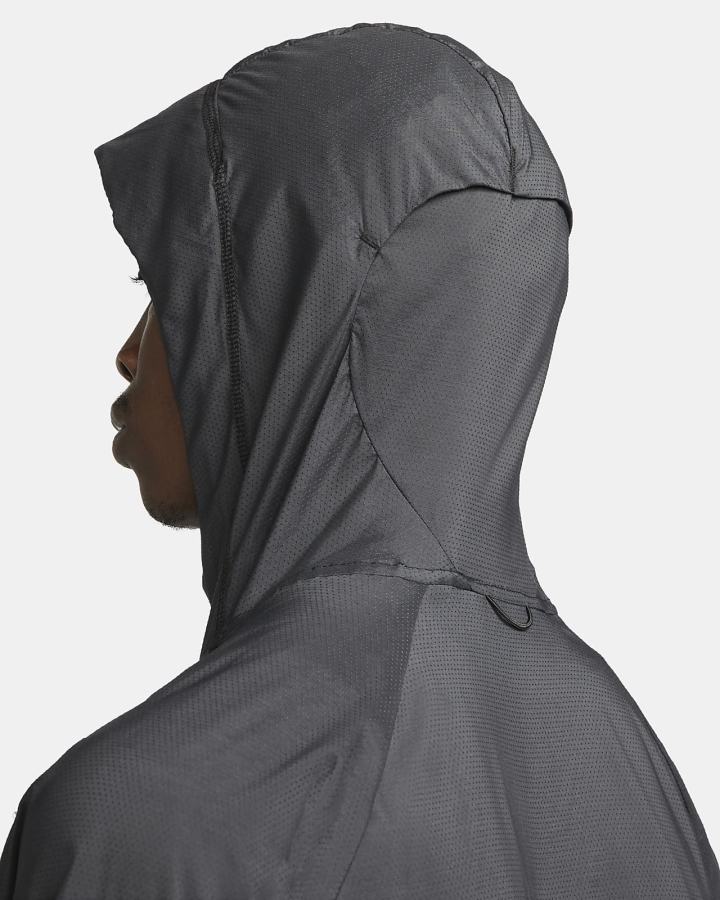 Chaquetas Nike Windrunner D.Y.E. Running Hombre Negras Gris | QRMHT-9835
