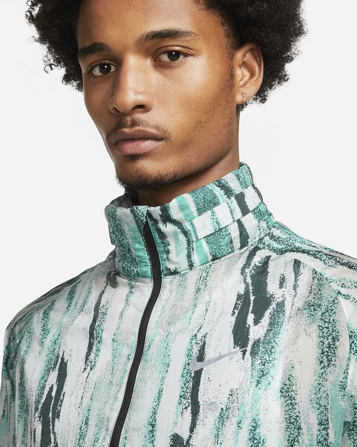 Chaquetas Nike Windrunner Wild Run Printed Running Hombre Negras | LZKBF-0781
