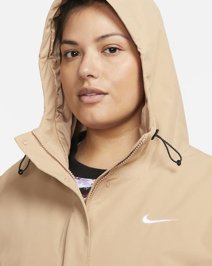 Chaquetas Parka Nike Sportswear Essential Storm-FIT Woven (Plus Size) Mujer Blancas | HULTK-6375