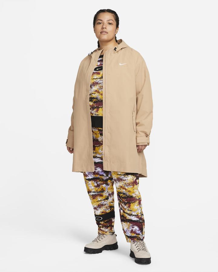 Chaquetas Parka Nike Sportswear Essential Storm-FIT Woven (Plus Size) Mujer Blancas | HULTK-6375