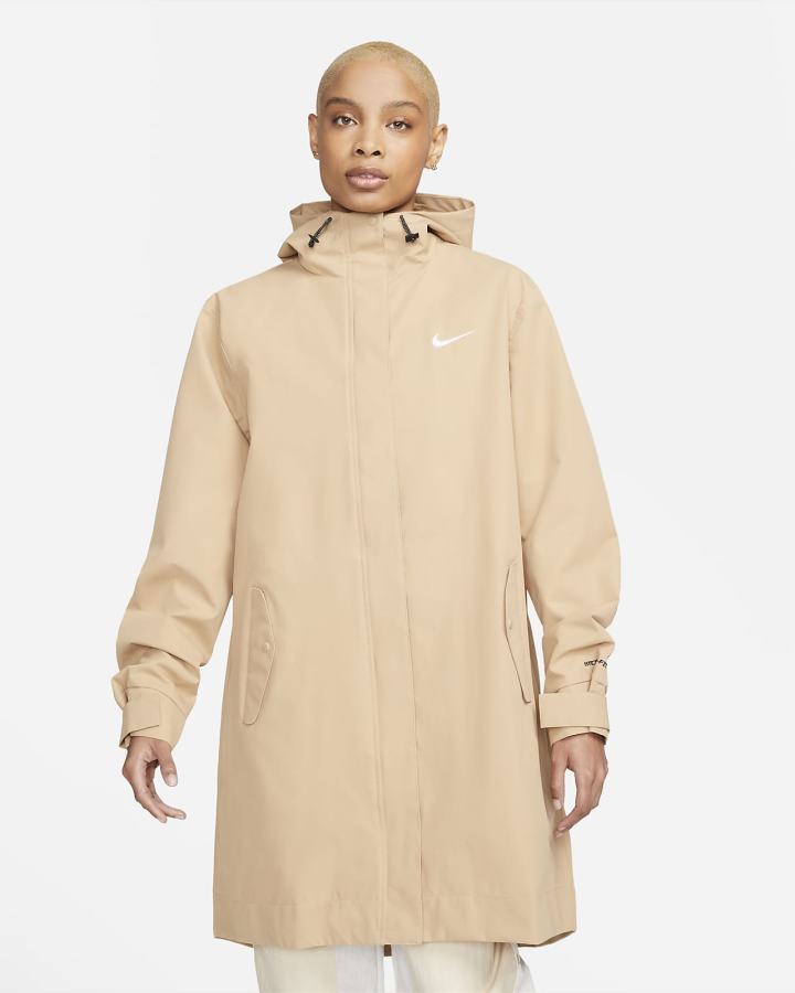 Chaquetas Parka Nike Sportswear Essential Storm-FIT Woven (Plus Size) Mujer Blancas | RVXOJ-5628