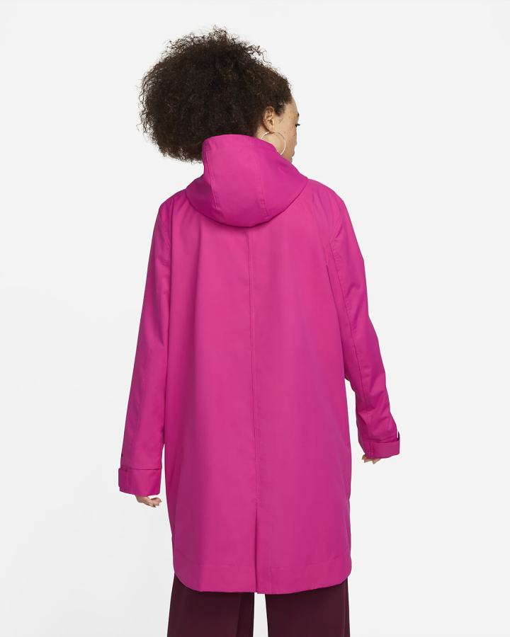 Chaquetas Parka Nike Sportswear Essential Storm-FIT Woven (Plus Size) Mujer Rosas Blancas | ZYCON-6915