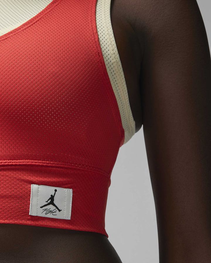 Crop Top Nike Jordan Essentials Cropped Top Mujer Rojas | BOFZY-4509
