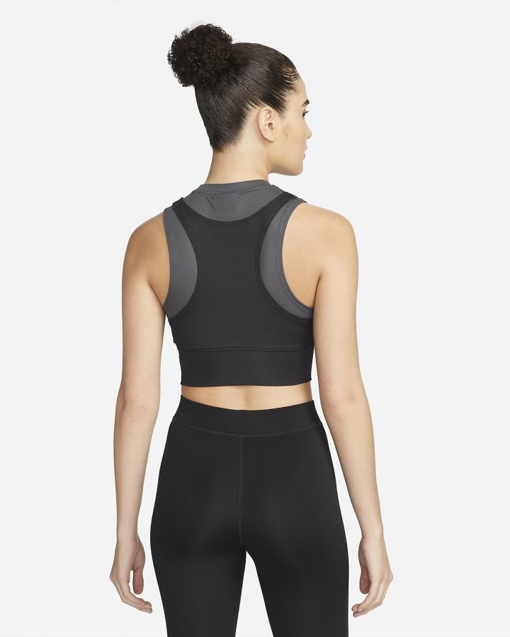 Crop Top Nike Jordan Essentials Cropped Top Mujer Gris Oscuro Negras | PJUOQ-7916