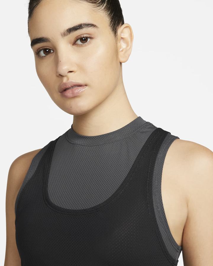 Crop Top Nike Jordan Essentials Cropped Top Mujer Gris Oscuro Negras | PJUOQ-7916