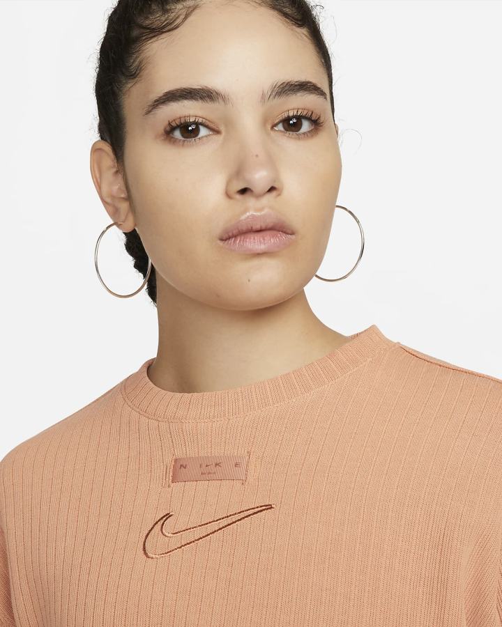 Crop Top Nike Sportswear Top Mujer Marrones Claro | DFYTU-0624
