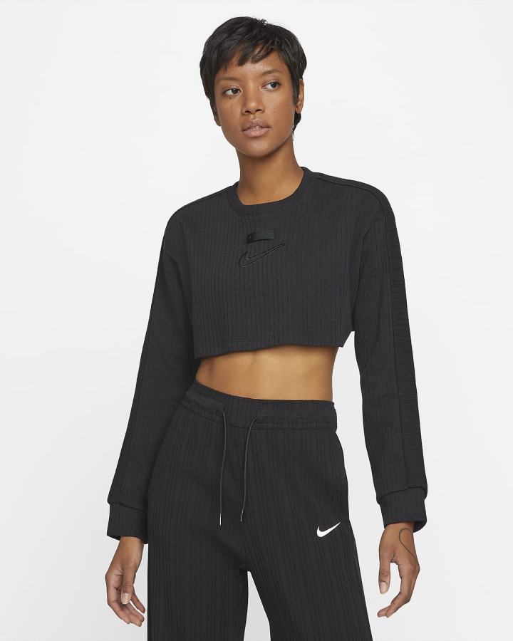 Crop Top Nike Sportswear Top Mujer Negras | OYMAN-6098