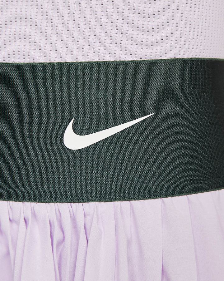 Falda Nike Court Dri-FIT Advantage Plisado Tennis Mujer Verde Blancas | UKWHE-9705