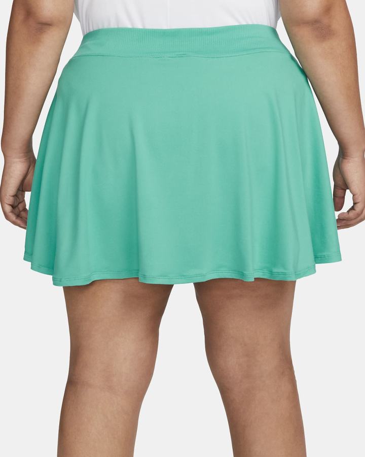 Falda Nike Court Dri-FIT Victory Flouncy Tennis (Plus Size) Mujer Turquesa Blancas | BTSYV-7590
