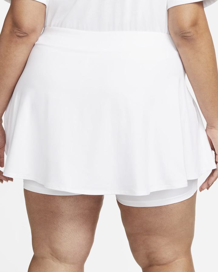 Falda Nike Court Dri-FIT Victory Flouncy Tennis (Plus Size) Mujer Blancas Negras | KECBM-2013
