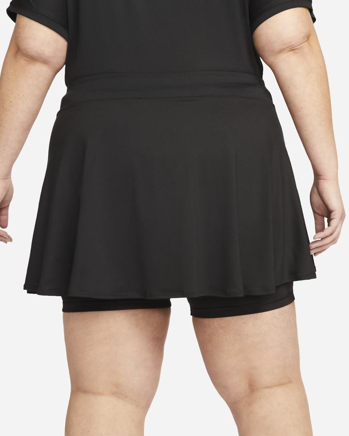 Falda Nike Court Dri-FIT Victory Flouncy Tennis (Plus Size) Mujer Negras Blancas | PUAGC-2104