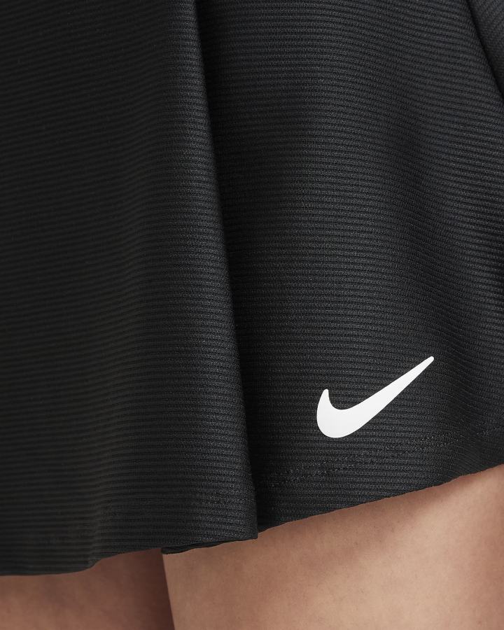 Falda Nike Court Dri-FIT Victory Kids Tennis Niña Negras Blancas | AIJVL-6372