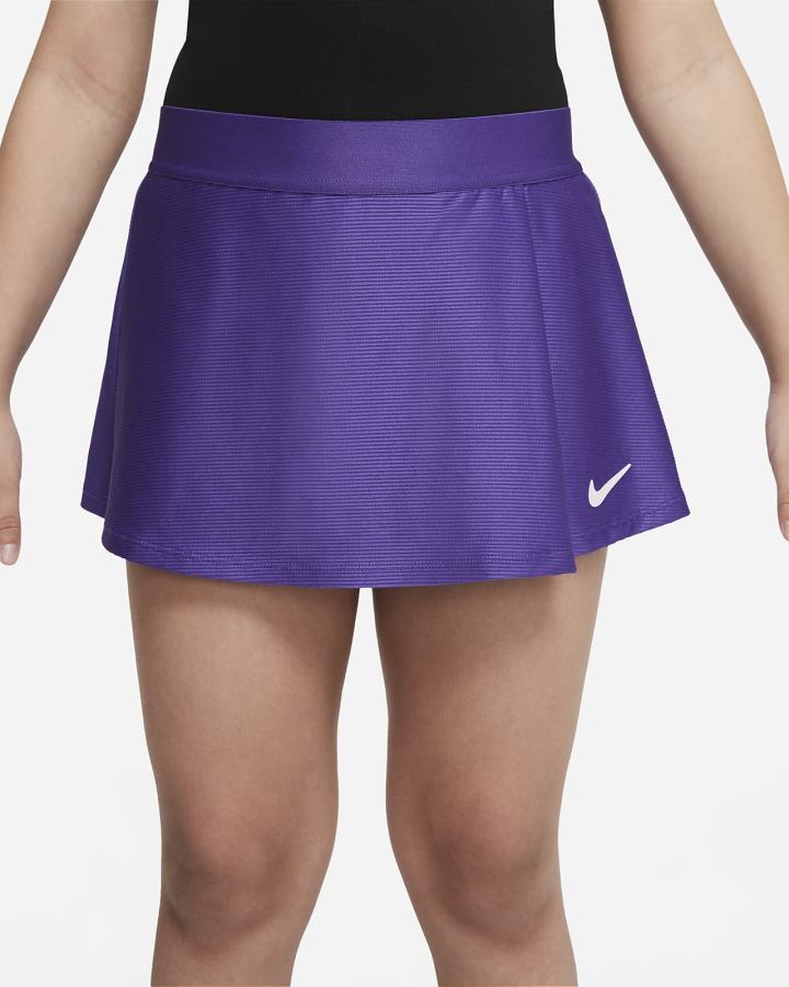 Falda Nike Court Dri-FIT Victory Kids Tennis Niña Blancas | VUEIR-6357