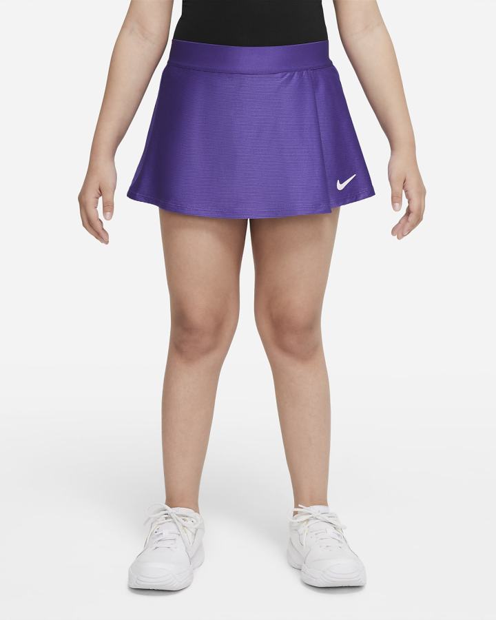 Falda Nike Court Dri-FIT Victory Kids Tennis Niña Blancas | VUEIR-6357