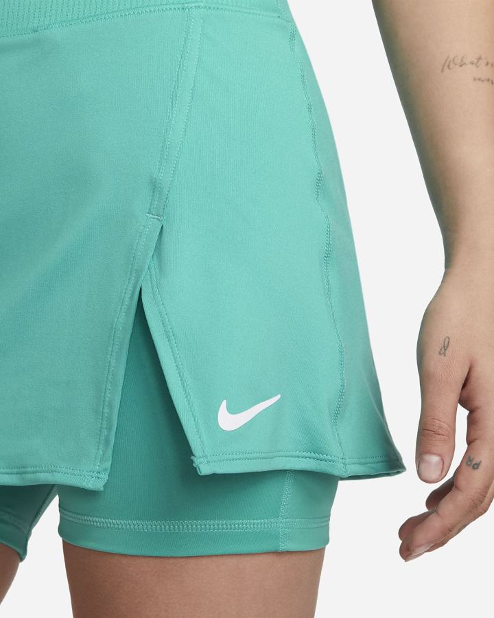 Falda Nike Court Dri-FIT Victory Tennis Mujer Turquesa Blancas | FXZUJ-5438