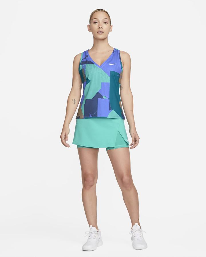 Falda Nike Court Dri-FIT Victory Tennis Mujer Turquesa Blancas | FXZUJ-5438