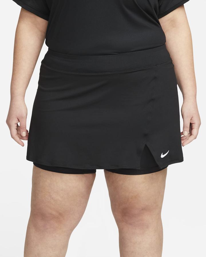 Falda Nike Court Dri-FIT Victory Tennis Mujer Negras Blancas | HIQTO-9652