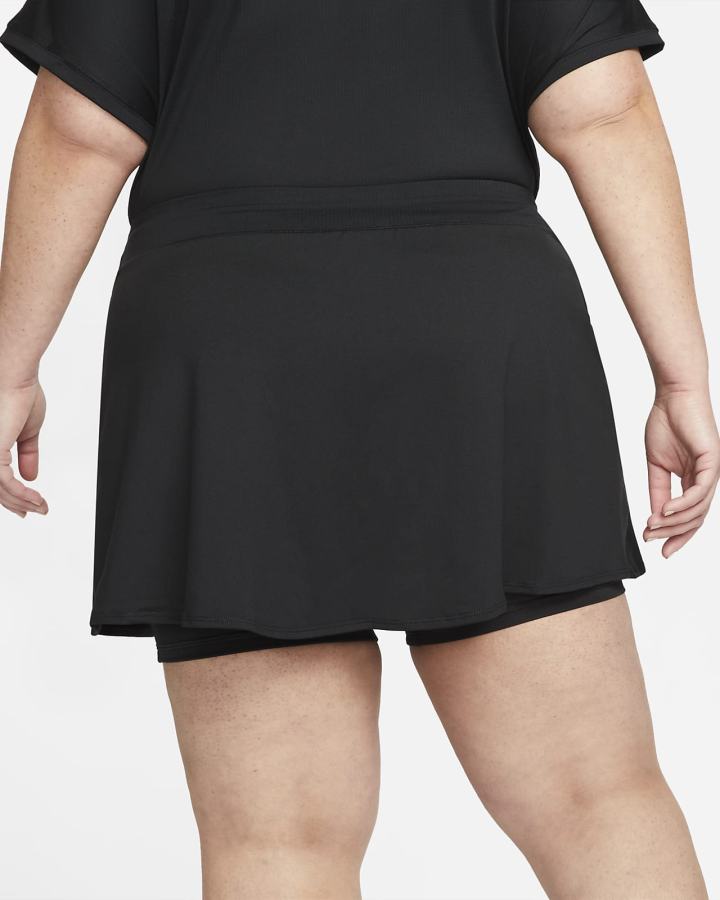Falda Nike Court Dri-FIT Victory Tennis Mujer Negras Blancas | HIQTO-9652