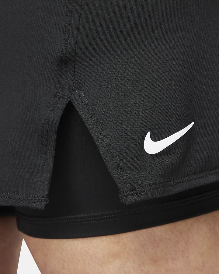 Falda Nike Court Dri-FIT Victory Tennis Mujer Negras Blancas | HIQTO-9652