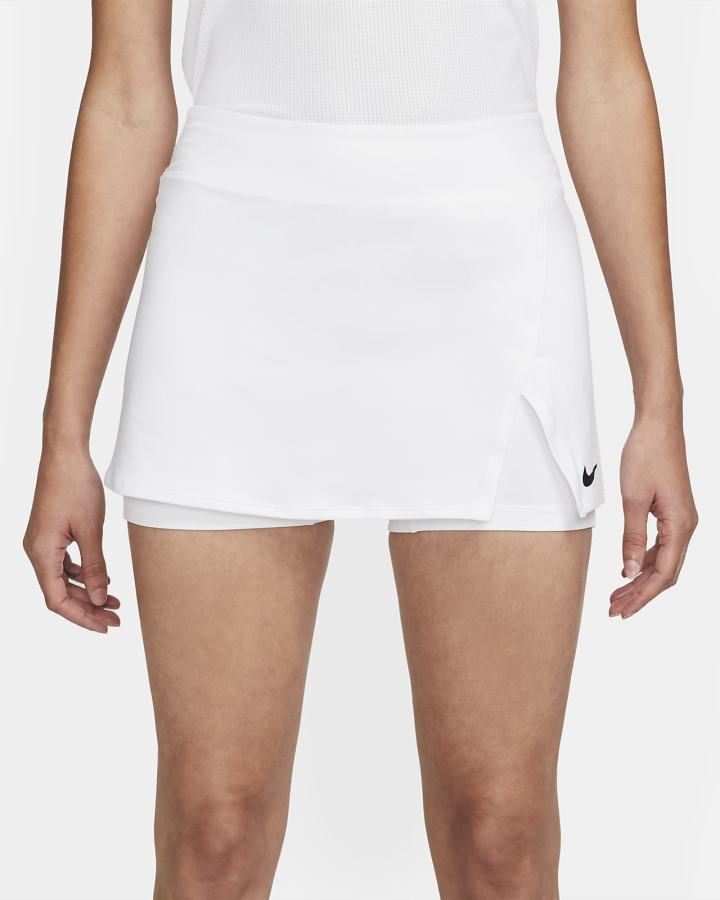 Falda Nike Court Dri-FIT Victory Tennis Mujer Blancas Negras | PTMWZ-7162