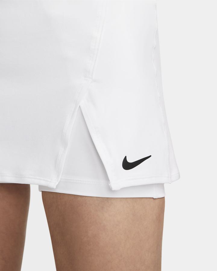 Falda Nike Court Dri-FIT Victory Tennis Mujer Blancas Negras | PTMWZ-7162