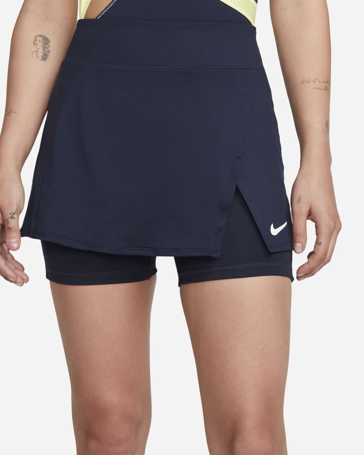 Falda Nike Court Dri-FIT Victory Tennis Mujer Obsidian Blancas | VLAZU-8369