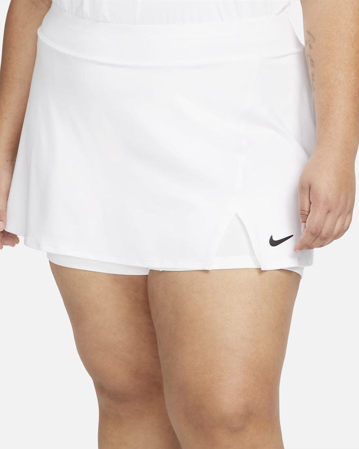 Falda Nike Court Dri-FIT Victory Tennis Mujer Blancas Negras | VWMKR-0358