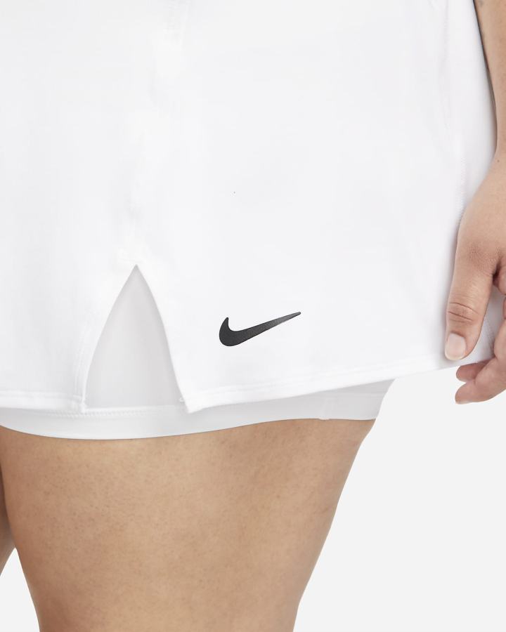 Falda Nike Court Dri-FIT Victory Tennis Mujer Blancas Negras | VWMKR-0358