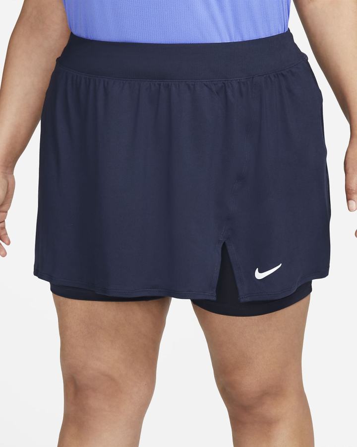 Falda Nike Court Dri-FIT Victory Tennis Mujer Obsidian Blancas | WDMNK-1708