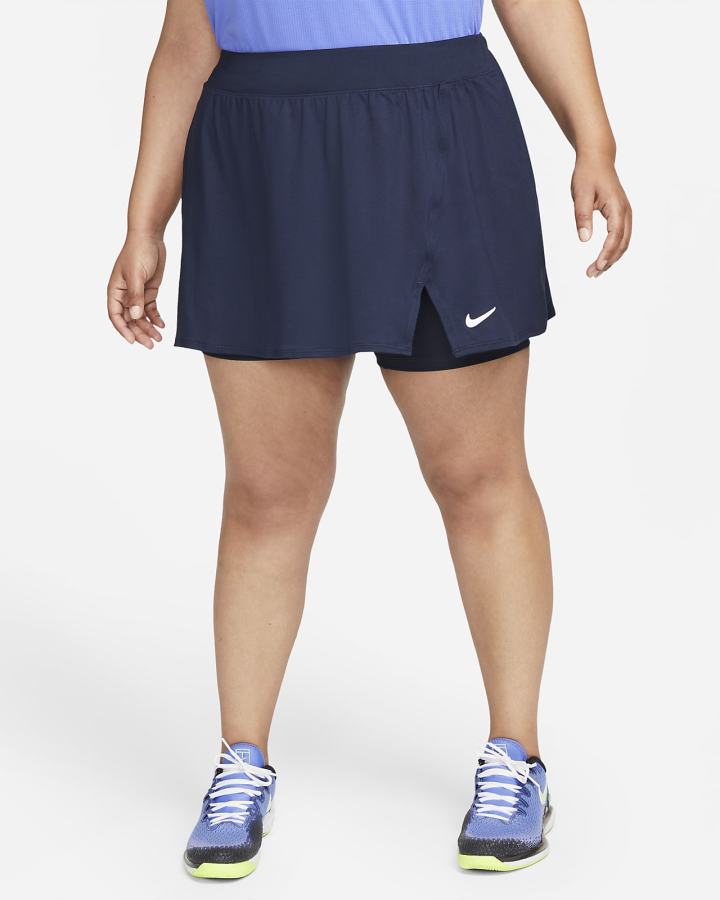 Falda Nike Court Dri-FIT Victory Tennis Mujer Obsidian Blancas | WDMNK-1708